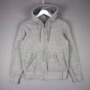 Uniqlo Heather Grey Zip Up Hoodie Womens Medium
